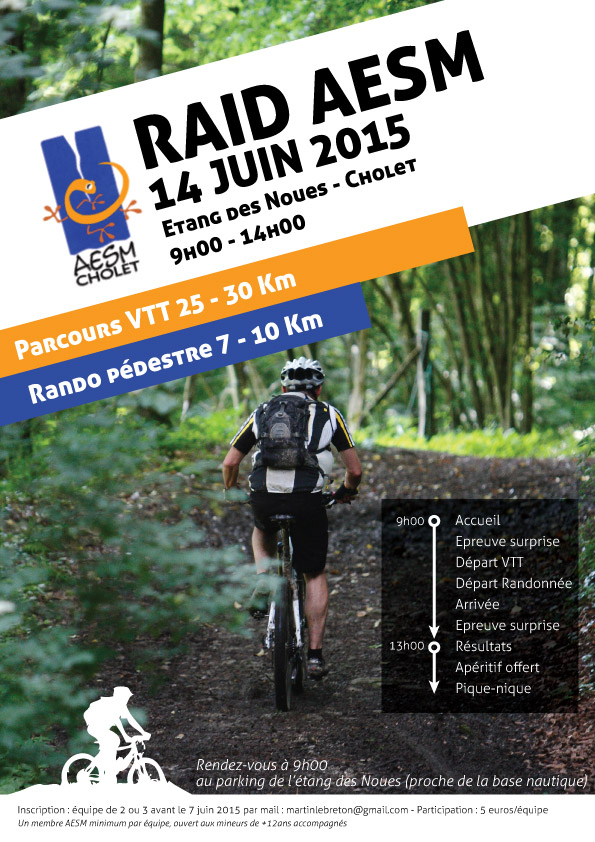 affiche raid aesm vtt 2015